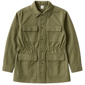 Victoria's Secret Pink Olive Cargo Utility Jacket, M